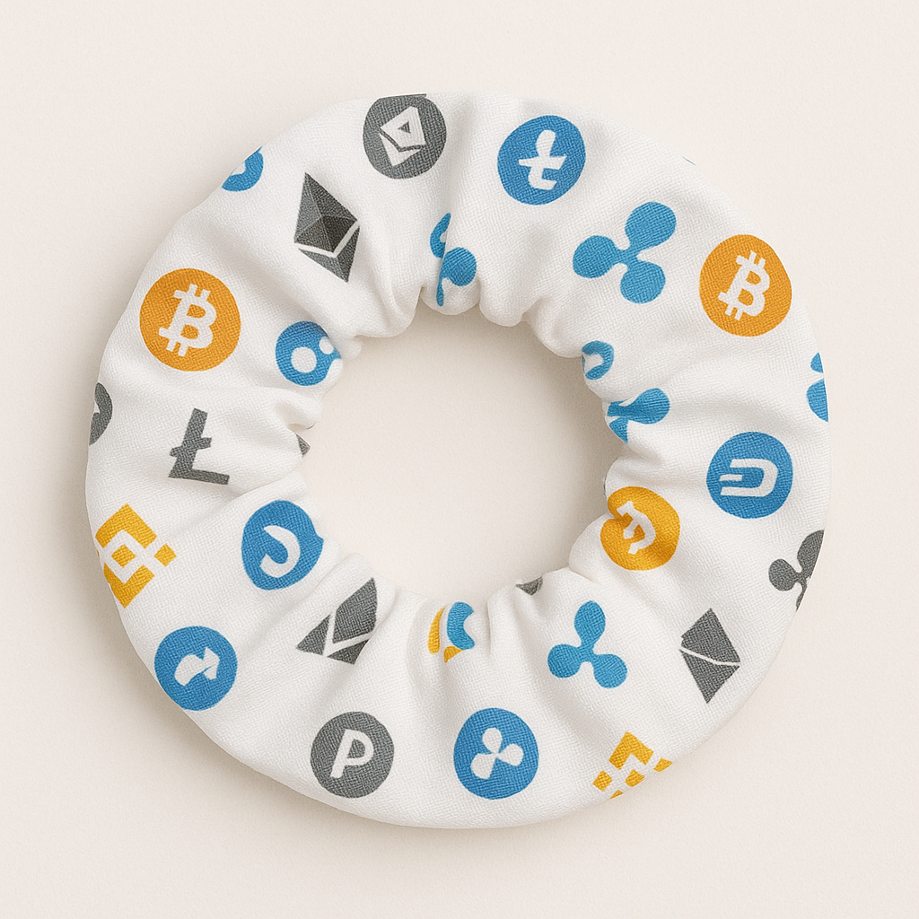 Custom Logo Scrunchie – Pack of 16
